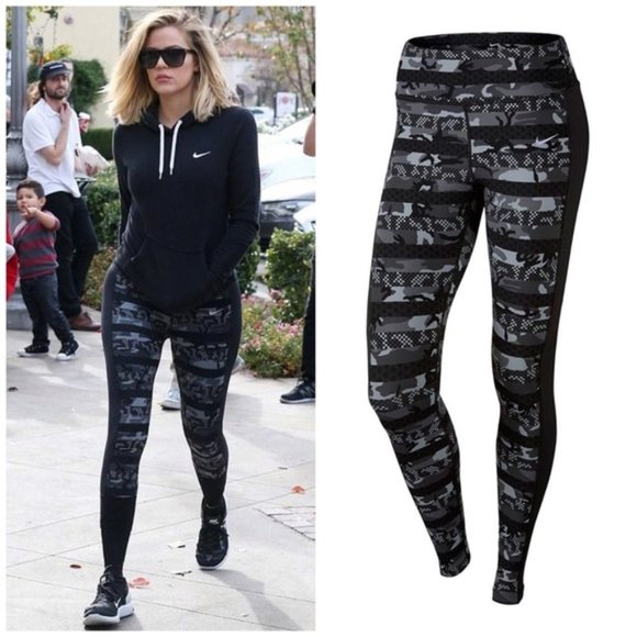 camo workout leggings nike